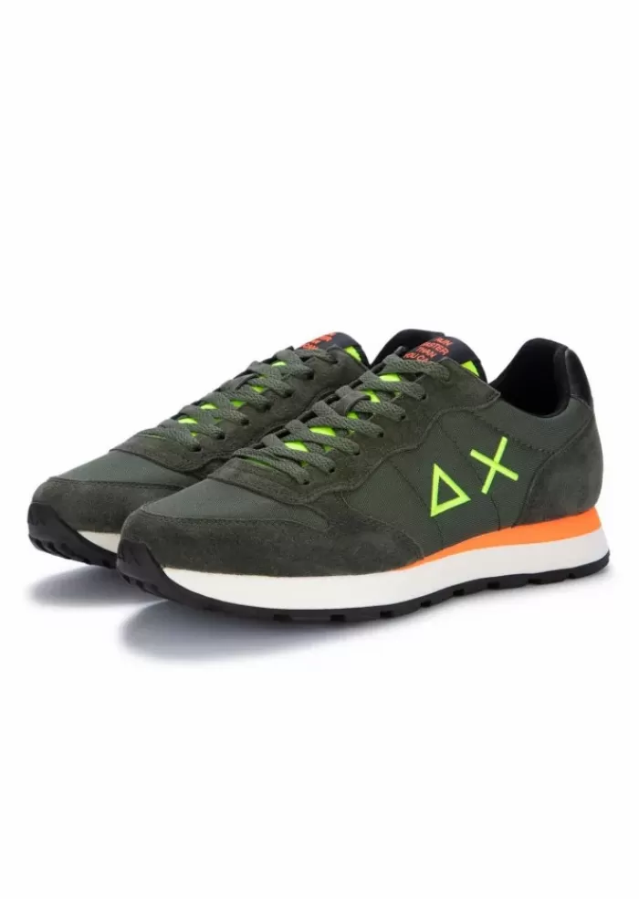 Hot | Sneakers Tom Fluo Nylon Verde Militare Sneakers