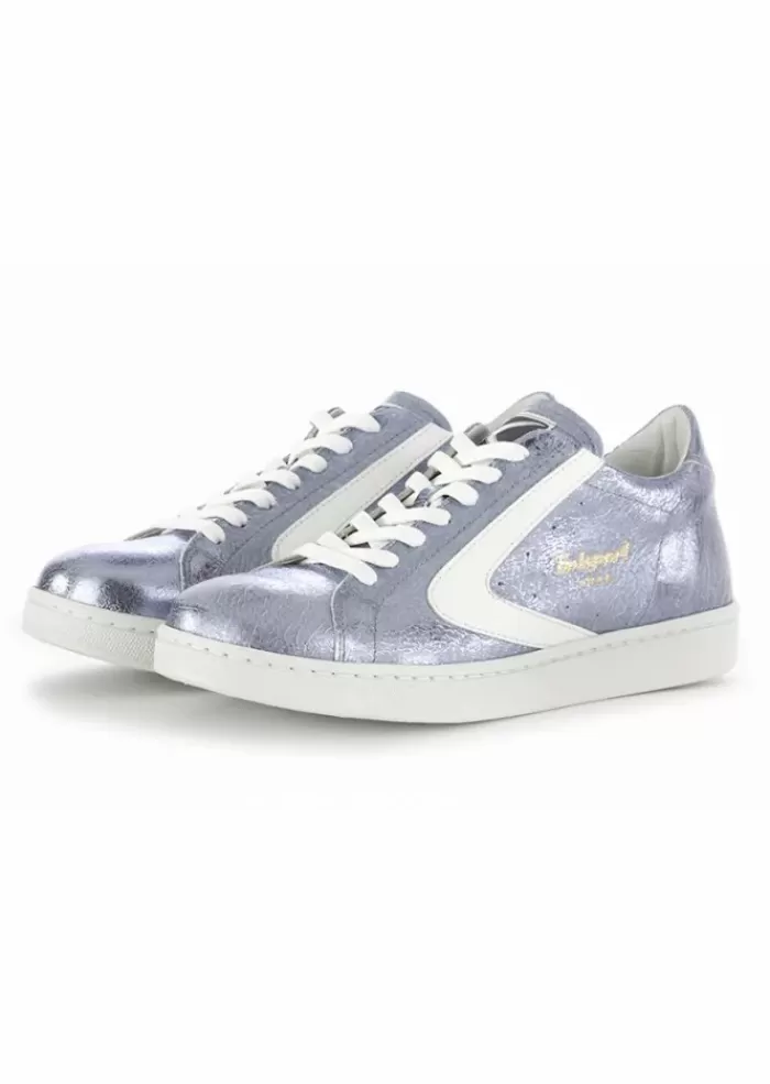 Best Sale 1920 | Sneakers Grigio Metallizzato Pelle Sneakers