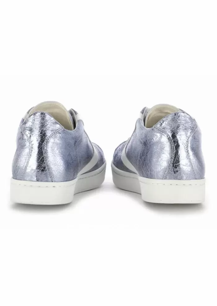 Best Sale 1920 | Sneakers Grigio Metallizzato Pelle Sneakers