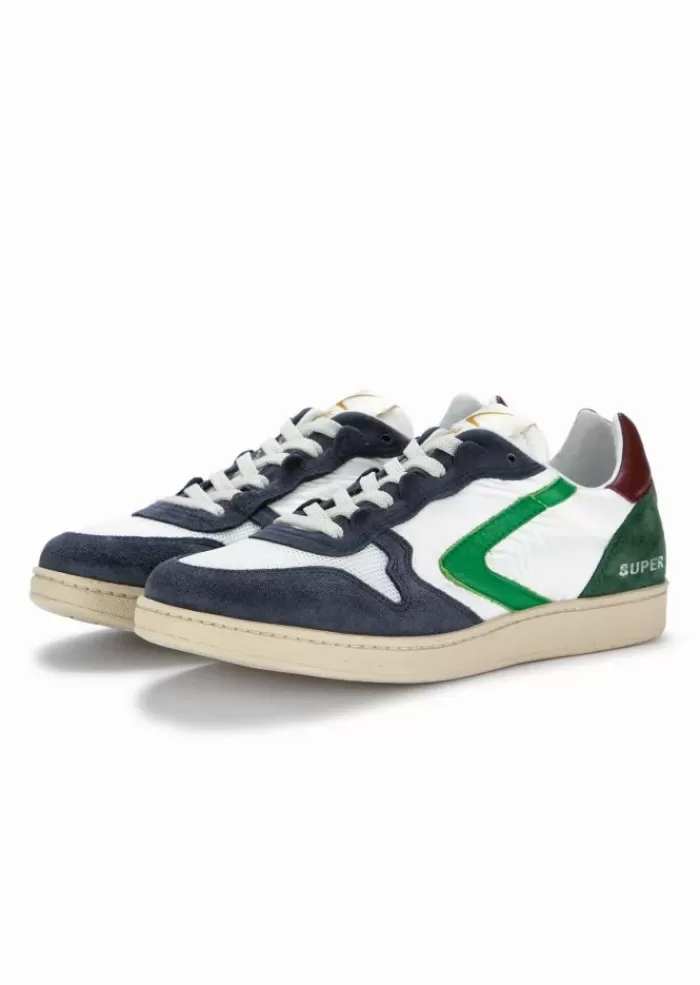 Fashion 1920 | Sneakers Super Nylon Mesh Bianco Blu Verde Sneakers