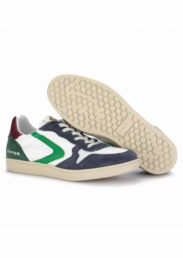 Fashion 1920 | Sneakers Super Nylon Mesh Bianco Blu Verde Sneakers