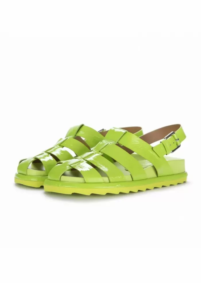 Best Sale | Sandali Ragnetto Pelle Verde Acido Sandali