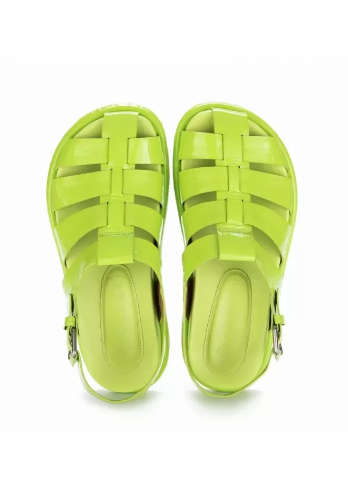 Best Sale | Sandali Ragnetto Pelle Verde Acido Sandali