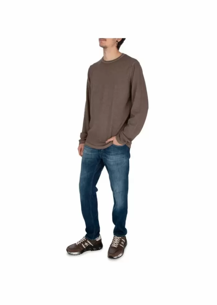 Discount Wool & Co | Maglione Lana Merino Marrone Maglieria