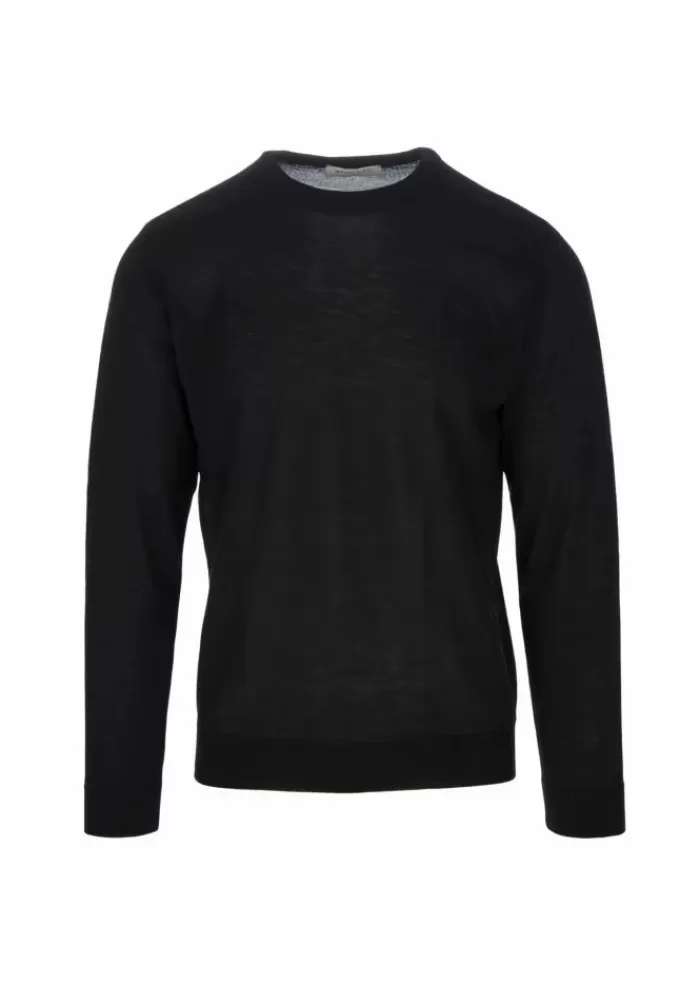 Shop Wool & Co | Maglione Lana Merino Nero Maglieria